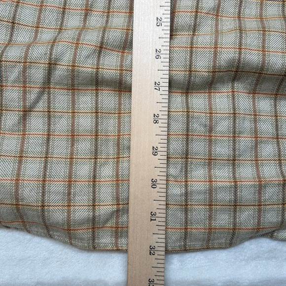 Robert Talbott Shirt Mens‎ Medium Brown Plaid Button Down Long Sleeve Casual - Picture 6 of 8